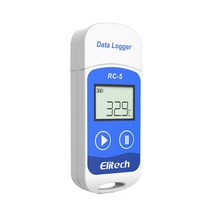 Elitech 엘리텍 정품 온도기록계 RC-5K 데이터로거 -30~70도 온도 기록관리 자동 디지털 알람 보관 창고 외부온도센서 24시간 모니터링 RC-5