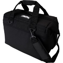 AO Coolers 고밀도 단열재가 있는 오리지널 소프트 쿨러 모시 오크 24캔, 12-can, Black