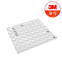 3M 범폰 SJ5303 투명 원형 벌크 56개입 고무발 미끄럼 방지 패드