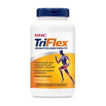 GNC 지앤씨 TRIFLEX 트리플렉스 트라이플렉스 MSM 콘드로이친 글루코사민 240 캐플릿, 1팩, GNC TRIFLEX 240 캐플릿