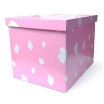 이케이박스 수납정리함, 핑크구름 무단추 정리함 4개입