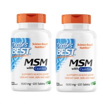 [2개묶음]닥터스베스트 식물성 옵티 MSM 글루코사민 식이유황 1500mg x 120정