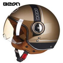 BEON 전기 레트로버 아라이램5 바이크 AGV 덱스톤 SOL 할리 비틀 SST헬멧 쇼에이 오토바이용품매장 오픈 페이스, S