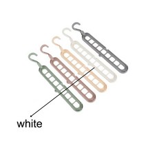 1Pcs 건조 옷걸이 지원 옷걸이 다기능 가정용 PP 플라스틱 옷 랙 360 ° 회전 다목적 멀티 포트, 하나, WHITE