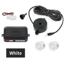 주차센서 후방감지기 차량검지기 Hippcron-자동차 주차 센서 키트 2 22mm LED 스크린 역방향 레이더 사운, 07 White