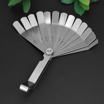측정게이지100mm 16블레이드 오프셋 이중 판독 조합 스테인리스 스틸 필러 게이지, 한개옵션0