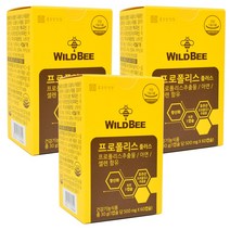 종근당건강 와일드비 프로폴리스 플러스, 60캡슐, 3개