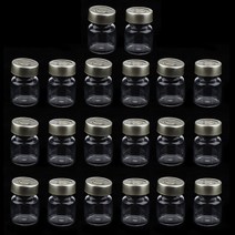 바이알병 3개당1세트 빈밀폐 멸균 세럼 투명 유리 바이알 알루미늄 셉타 씰 포함 20 개, 03 10ml