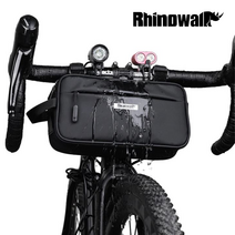라이노워크 X21921 자전거 방수 핸들바 가방 숄더백 겸용, MATTE BLACK, 1개
