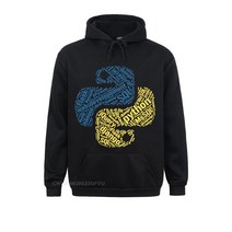 남성 개발자 풀오버 Hoodie Python 프로그래머 기본 Plus Size Kawaii Clothes
