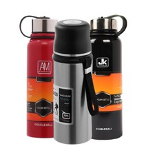 등산 보온병 600ml 800ml 1L 캠핑 대용량보온병 보냉병 보온물병 보온물통 텀블러 물병, AM, 그린