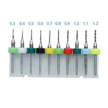 드릴 스텐 합금 4날 비트 PCB 마이크로 드릴 비트 0.3-1.2mm 경질 합금 인쇄 회로 기판 SMT CNC 10, 02 0.3-1.2mm