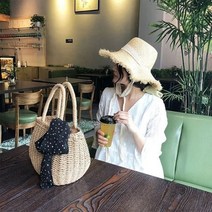 밀짚 가방 자체제작 짜임 지갑 위커 비치 보헤미안 에스닉 발리 핸드백 mimbre