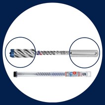 보쉬 콘크리트기리 비트날 드릴 시멘트 SDS PLUS 타입 4날 구매시사은품지급, 28mm*720mm, 1개