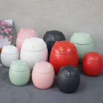 고양이 반려동물 항아리 유골함 (2size/5color)