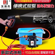 펌프형 12V 고전압 휴대용 가정용 220V 고출력 세차기, 별도의 이중 펌프