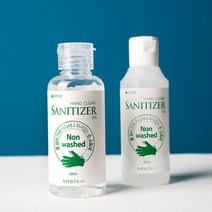 인투스킨 휴대용 핸드 클린 세니타이저 60ml 손 세정제, 10개