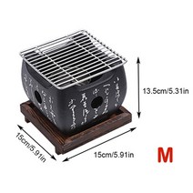 휴대용 무연 바베큐 그릴 숯불 바베큐 오븐 알코올 스토브 가정용 논스틱 한국 바베큐 테이블, 2.M, 1개