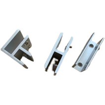 강화 유리 난간 문 고정 클립 홀더 직각 일자 벽 고정, 90도 클립