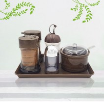 명품 옹이 업소테이블 조미료통세트, 옹이 테이블양념통 세트2호, 1개