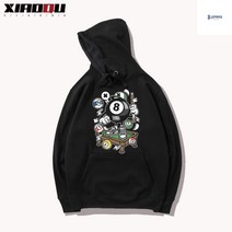 당구 티 티셔츠 후드 긴팔 동호회 캐릭터 레터링 애니메이션 면 빅사이즈