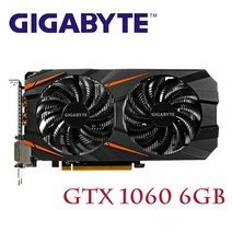 데스크탑 그래픽카드 CPU 기가 바이트 GTX1060 6GB 비디오 카드 GPU 맵 nVIDIA Geforce 오리지널 192Bit 그래픽 HDMI PCIE X16 사용