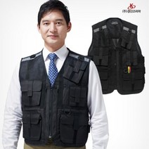 셀러허브 패션 KSK 777 사계절 특수조끼 경호 경비 안전 단체 퀵서비스, KSK777(검정)/110(3XL)