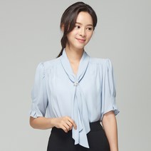 스무날 포밍진주타이 반팔 블라우스(소라)