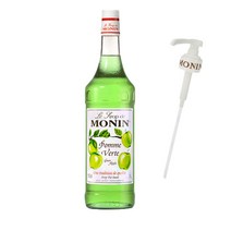모닌 그린애플 시럽 + 전용 시럽펌프, 1세트, 1L