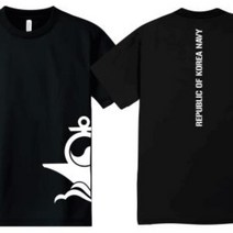 공군 반프린팅 티셔츠 밀리터리 컬러 마크 반팔