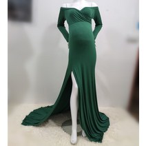 만삭사진 원피스 임산부 드레스 맥시 출산 가운 귀여운 섹시한 출산 소품 만삭촬영