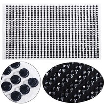 큐빅테이프 라인 석 플랫 백 스티커 아크릴 진주 스탈 셀프 접착 웨딩 드레스, 01 Black_01 3mm 1500pcs