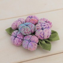 아이니들 수국 브로치 만들기 퀼트 DIY 패키지, 핑크
