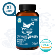 콘드로이친 글루코사민 콘드로이틴 식품 정 1000mg 60정 2개월분, 1개