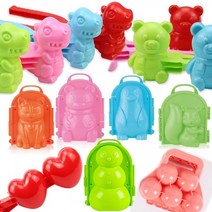 KC인증 - 눈뭉치 집게 틀 30종류 스노우 볼 메이커 모래놀이 눈오리 눈집게 눈사람 만들기 제조기 캠핑, 좋은친구눈뭉치-색상랜덤