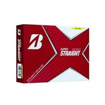 브리지스톤 골프공 수퍼 스트레이트 SUPER STRAIGHT 2021년 모델 12구입 펄 화이트, 옐로우