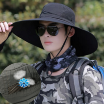 자외선차단 남성모자 챙넓은 빅사이즈 대두모자 등산모자 낚시모자 작업용모자