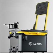 SEATA 38L 캐리어 손잡이형 아이스박스 캐리쿨러 낚시용 의자 블랙골드 박스단품, 블랙골드 박스세트