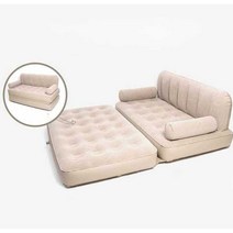 야외 캠핑 에어소파 더블 캠핑체어 2인 경량 백패킹, 접이식 소파 베드 188x152x64