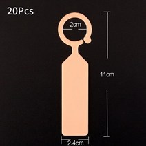 20 X 방수 보육 식물 지점 태그 교수형 정원 나무 반지 레이블 도구 Jardinage Outillage Jardin 정원 표지판, 주황색