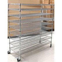 베란다 스텐 선반 앵글 다용도실 시스템 펜트리 선반장, 120x45x1504층휠리스304스테인레스스틸