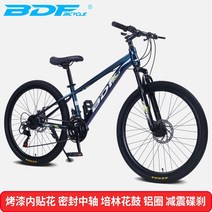 클래식 BDF 전기 자전거 24/26 인치 도로 산악 자전거, 네이비 24인치 21단