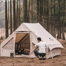 Naturehike 네이처하이크 에어폴대 감성 면텐트 12.0 NH20ZP010 에어빔 쉘터 글램핑 (재고보유)관부가세 포함한 가격!, 12.0 / 3-4인용 시트 포함