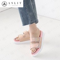 기타 [애슬릿] 여성 홀로그램 투 스트랩 통굽 실내 슬리퍼