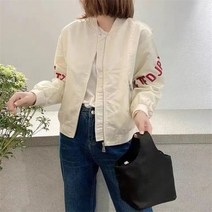 공용 후드 오버핏 항공 ma1 레이어드 미군점퍼 캐주얼 봄버 크롭 재킷 패션 느슨한 얇은 봄 가을 글자 자수 야구 겉옷