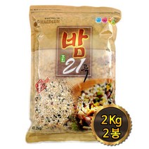 [탄탄대로잡곡] 국산100% 밤혼합곡(21곡) / 건강영양식 밤혼합곡 잡곡 혼합곡, 1개, 4kg(2kg*2)