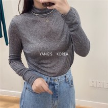 텐셀목폴라 목폴라티 양의 한국 동대문 가을 겨울 B 얇은 섹션 마이크로 투명 울 하이