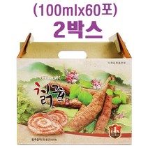 엄마애손 칡즙 진액 (100mlx60포)x2박스 국내산 칡뿌리추출액 100% (사은품 증정), 2개