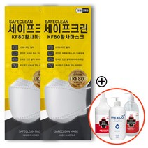 세이프크린 KF80 황사 미세먼지 마스크 대형 100매