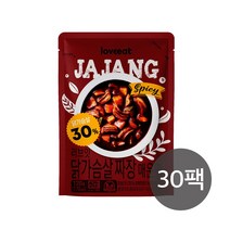러브잇 닭가슴살 짜장 매운맛, 120g, 30개